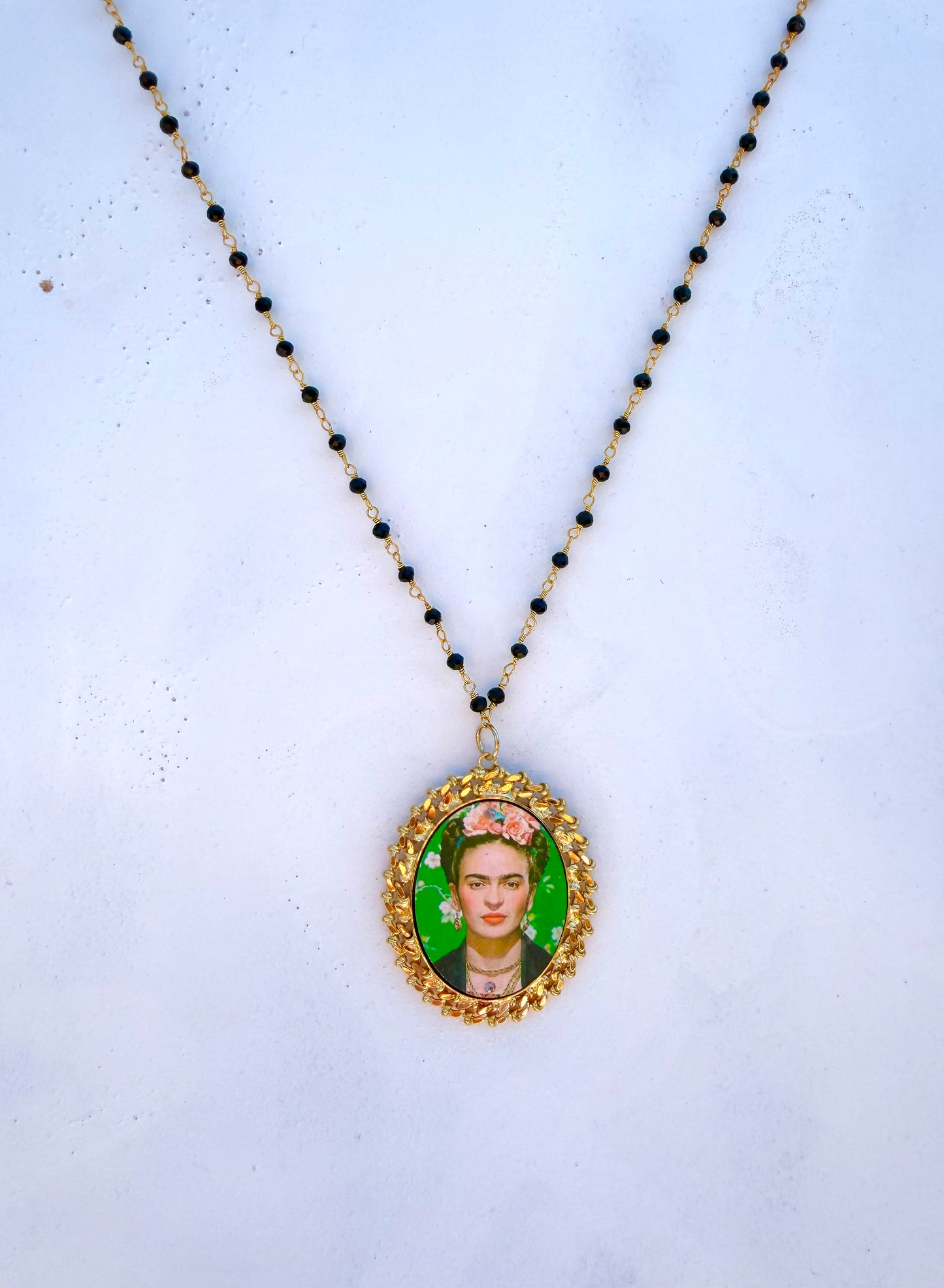 Collana Lupa G | Collana Artigianale in Ottone Made in Italy