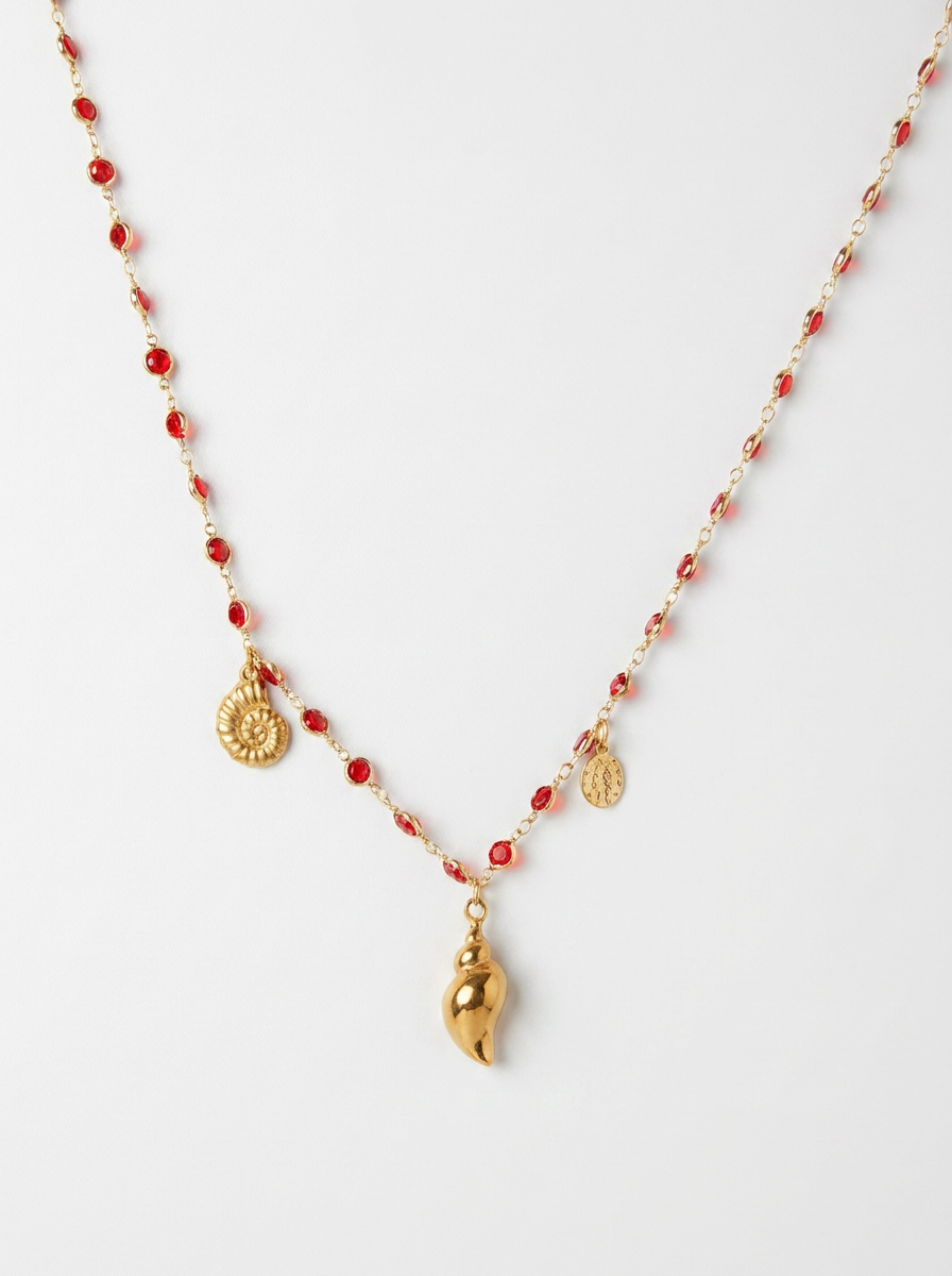 Gabi Red Necklace