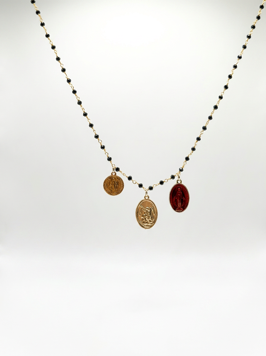 Collana tre monetine family