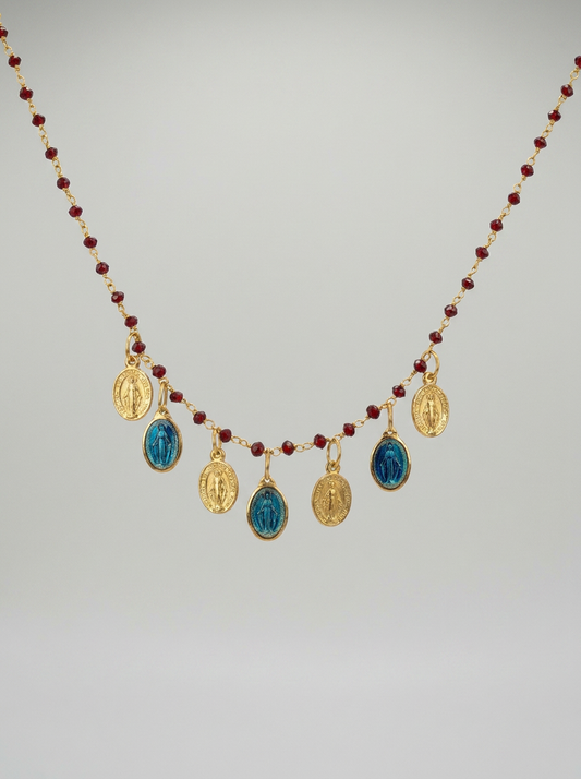 Collana lola bordeaux