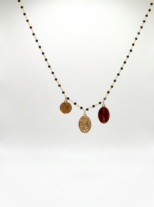Collana tre monetine family